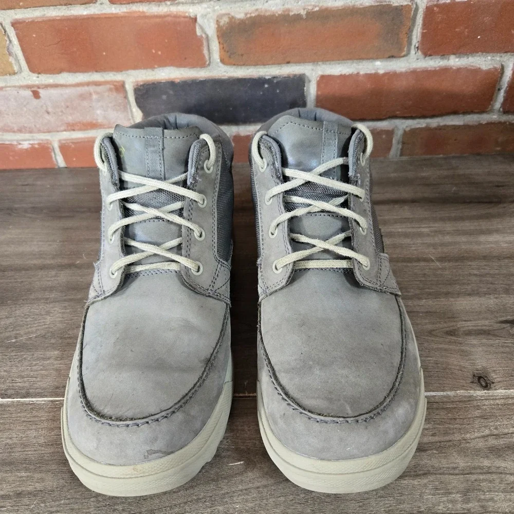 Oboz Burke Chukka Hiking Boots Mens 11.5 Leather Gray Ankle Shoe
